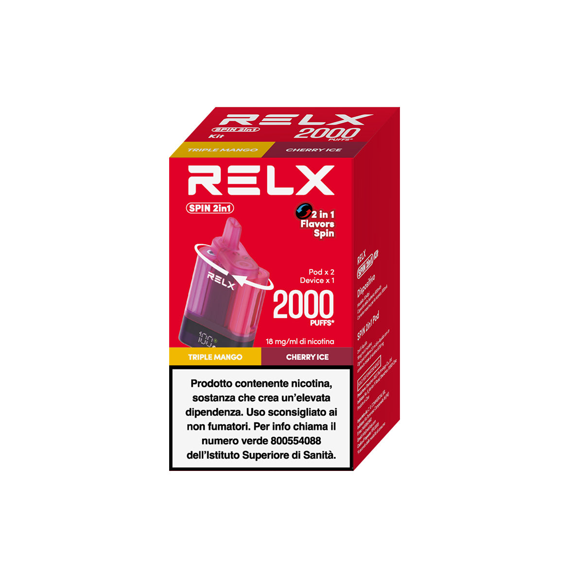 Pod Relx Gusti RELX SPIN 2in1 Relx Pod Precaricate | Tutti i Gusti su Svapoebasta Pod Relx Gusti RELX SPIN 2in1 Relx Pod Precaricate | Tutti i Gusti su Svapoebasta