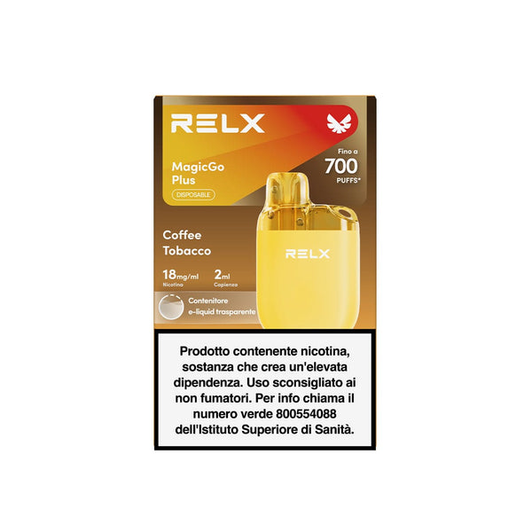 RELX Italy 18mg/ml / MagicGo Plus Coffee Tobacco RELX MagicGo Plus Usa e Getta
