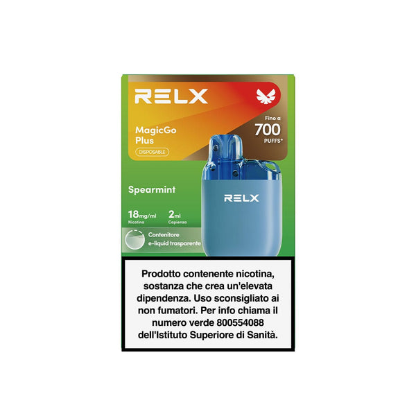 RELX Italy 18mg/ml / MagicGo Plus Spearmint RELX MagicGo Plus Usa e Getta
