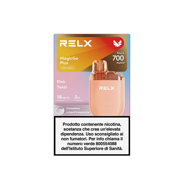 RELX Italy 18mg/ml / Pink Twist RELX MagicGo Plus Usa e Getta
