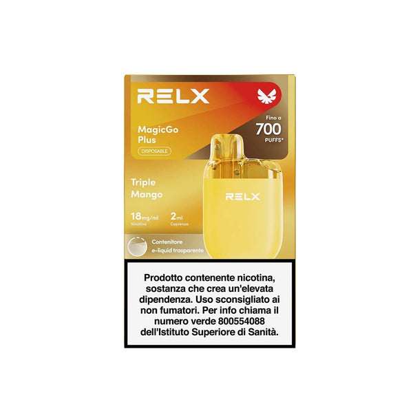 RELX Italy 18mg/ml / Triple Mango RELX MagicGo Plus Usa e Getta
