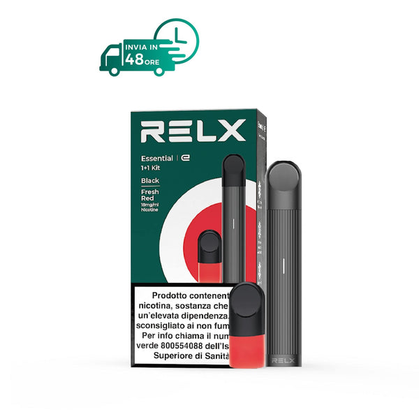 RELX-ITALY Device Fresh Red Starter kit essenziale RELX per iniziare a svapare - Dispositivo + Pod
