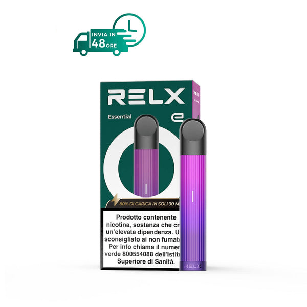 RELX-ITALY Device Neon Purple Dispositivo RELX Essential - Sigaretta elettronica RELX White, Neon Purple, Green e altro.

