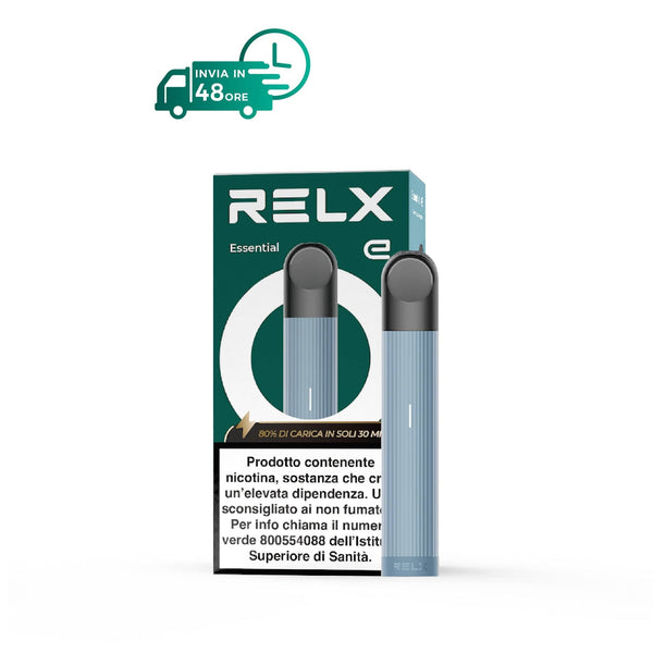 RELX-ITALY Device Steel Blue Dispositivo RELX Essential - Sigaretta elettronica RELX White, Neon Purple, Green e altro.
